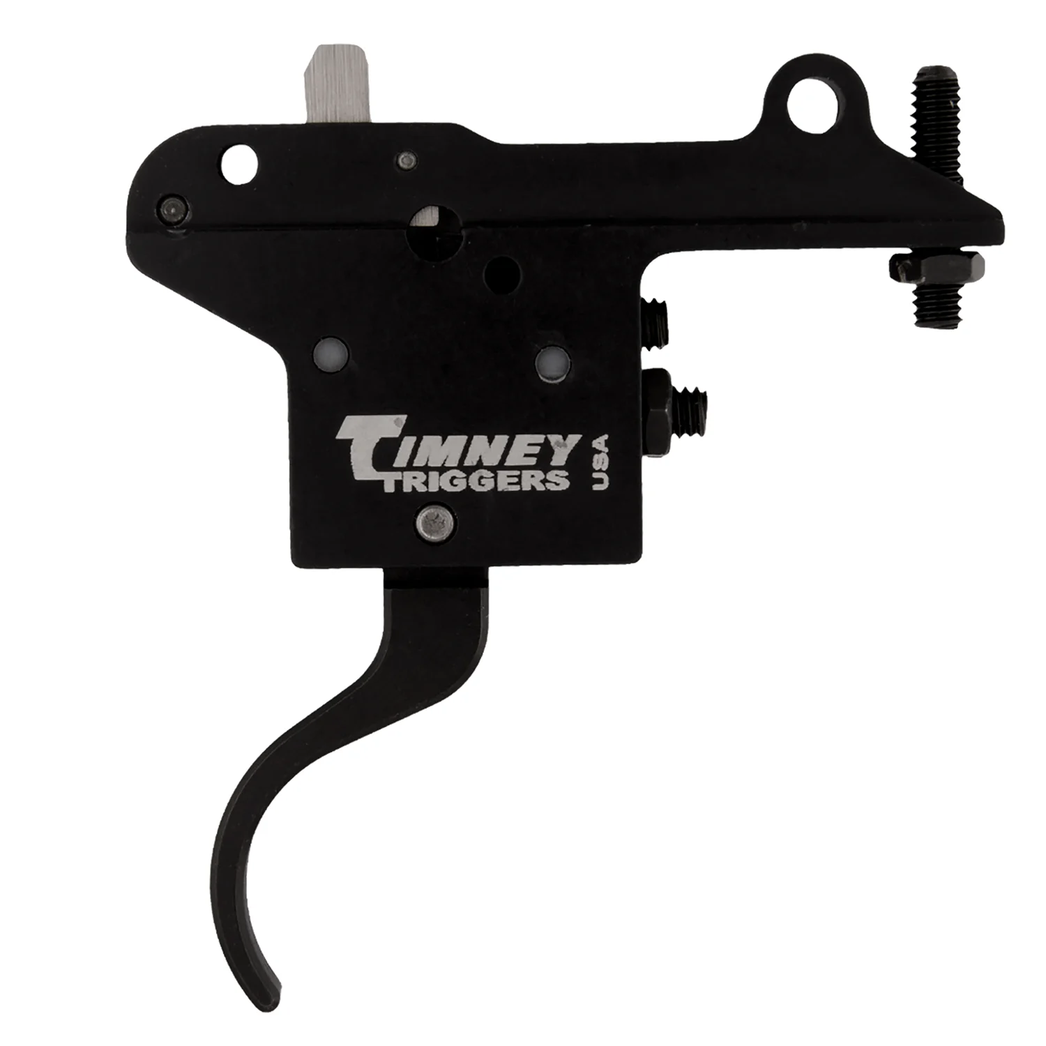 Timney Triggers 401 Featherweight Curved Trigger with 3 lbs Draw Weight & Black Finish for Winchester 70 Right