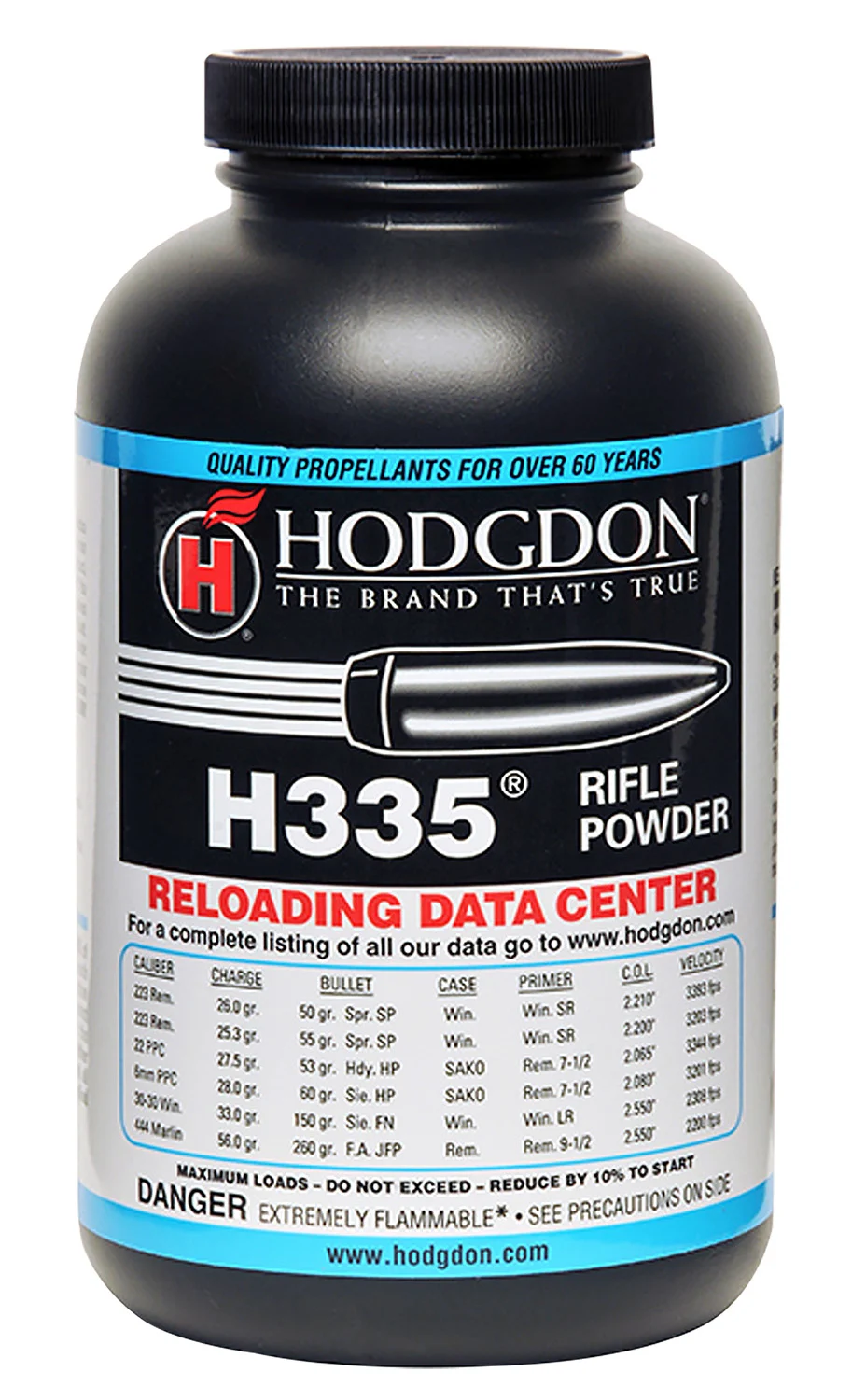 Hodgdon 3351 Spherical H335 Rifle Powder Multi-Caliber 1 lb