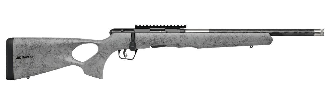 SAVAGE ARMS B22 22MAG BL/GRY 18" CARBON TB