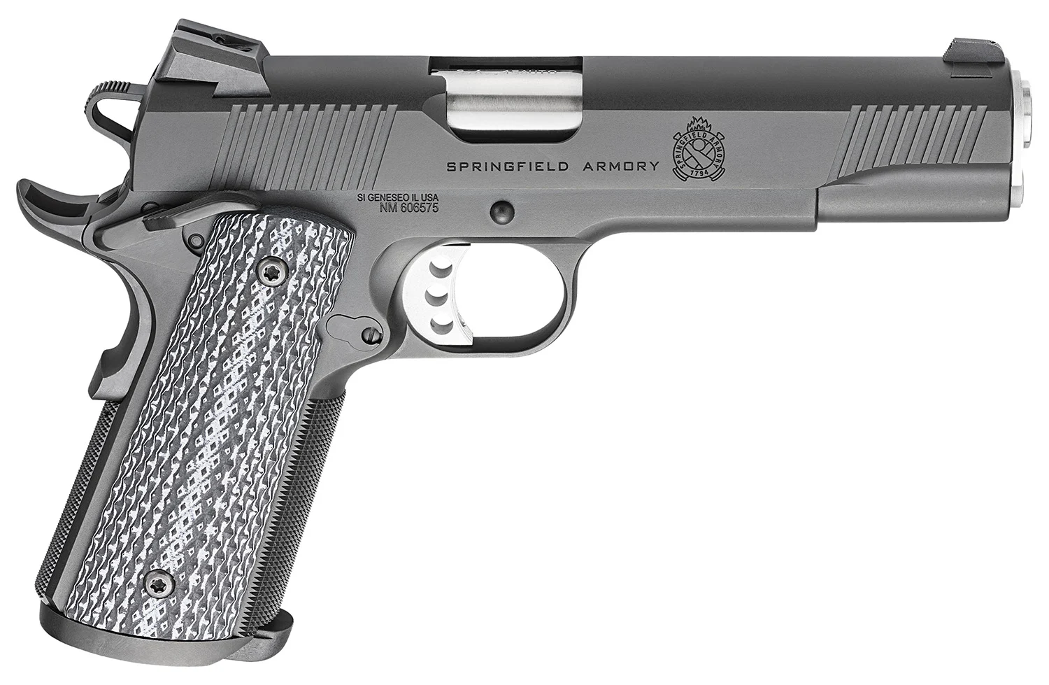 SPRINGFIELD ARMORY 1911 45 TRP SERVICE BLK NS