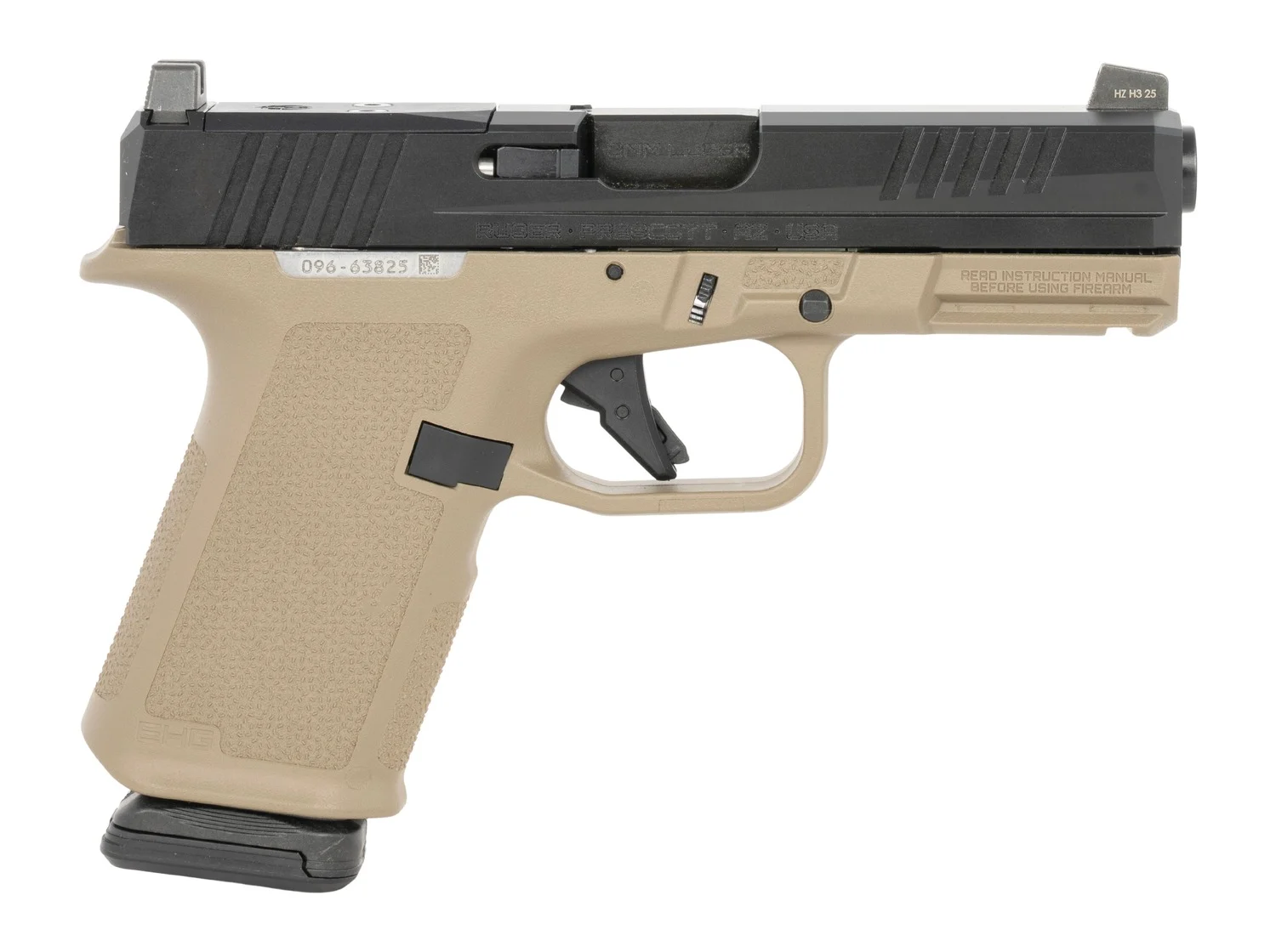 RUGER RXM 9MM 15RD OR NS FDE