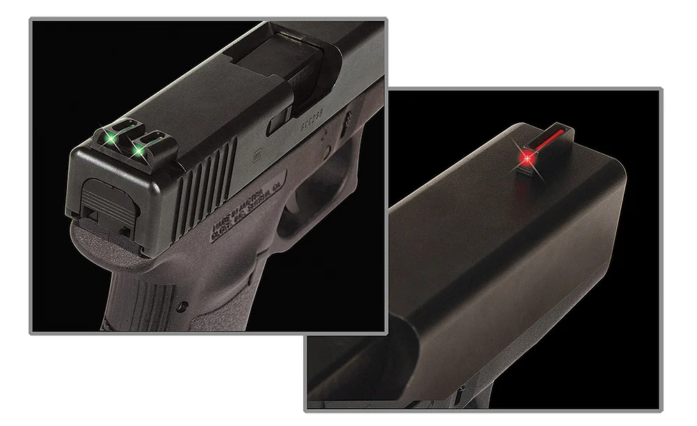 TruGlo TG131S2 Fiber-Optic Red/Fiber Optic Front Sight-Green/Fiber Optic Rear Sight Sig Sauer P-Series #6 Front/#8 Rear