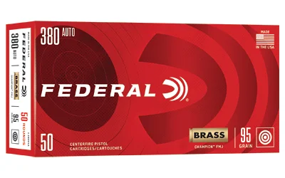 FED CHAMP 380 AUTO 95GR FMJ 50/1000