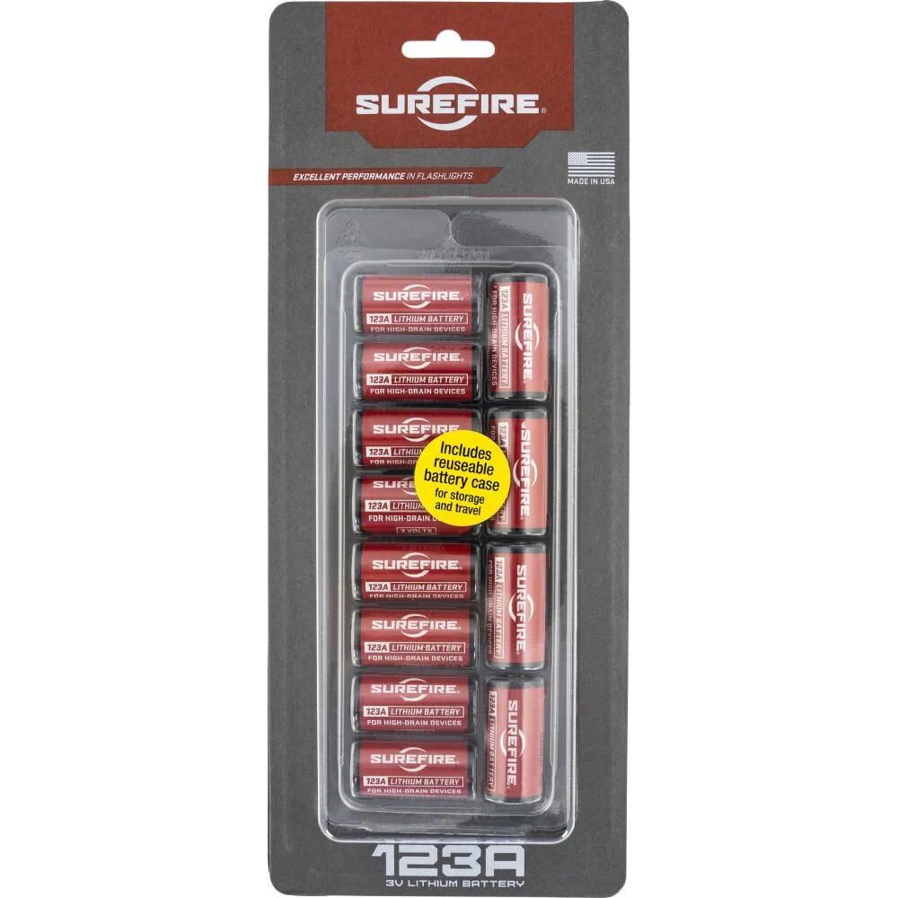 SUREFIRE 123A 3 VOLTS 1550 MAH 12 PER PKG
