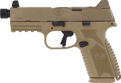 FN America, 509m, Semi-automatic, Striker Fired, Compact, 9MM, 4.5" Threaded Bar - Image 2