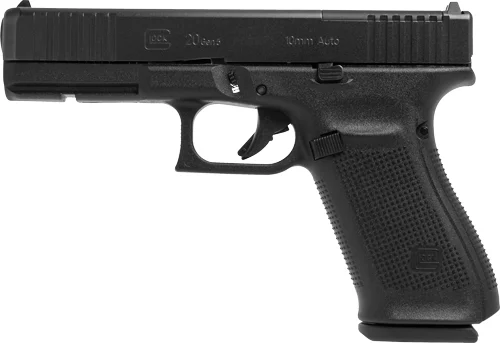 Glock, G20 Gen5 MOS, Semi Automatic, 10mm, 4.61" Barrel, Black Finish, Fixed Sig