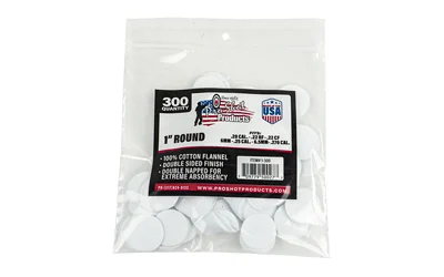 PRO-SHOT PATCH .22-.270CAL 1" 300CT