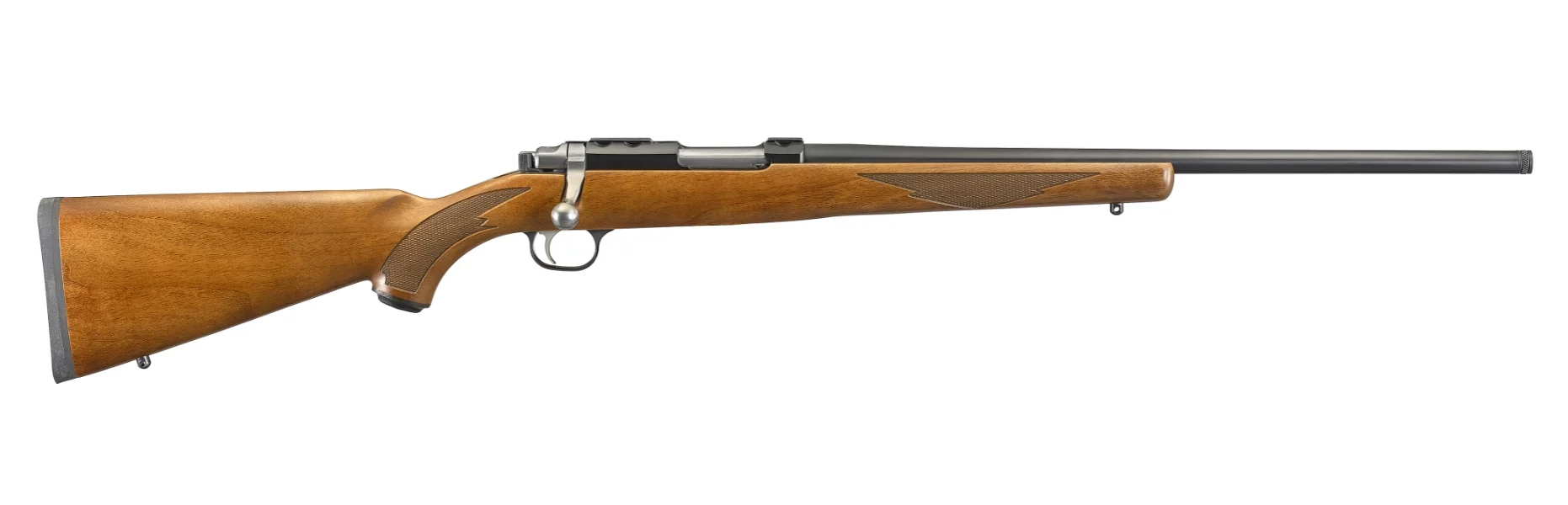 Ruger, 77/22, Bolt Action, 22 Hornet, 20", Blued Threaded Barrel, Walnut Stock,