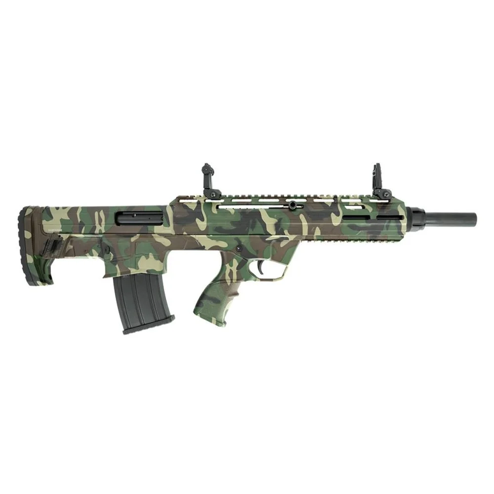 SDS Imports, TBP, 12 Gauge, 3" Chamber, 18.50" Barrel, M81 Woodland Camo, Cheek