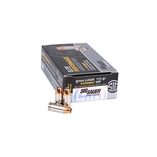 SIG AMMO 9MM 115GR JHP 50/500