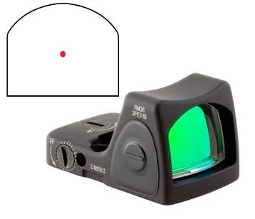 TRIJICON RMR TYPE 2 ADJ 3.25 MOA BLK