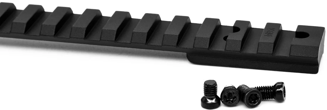 Warne, Vapor 1 Piece Base, Picatinny, Matte Black Aluminum, Fits Savage Long Act