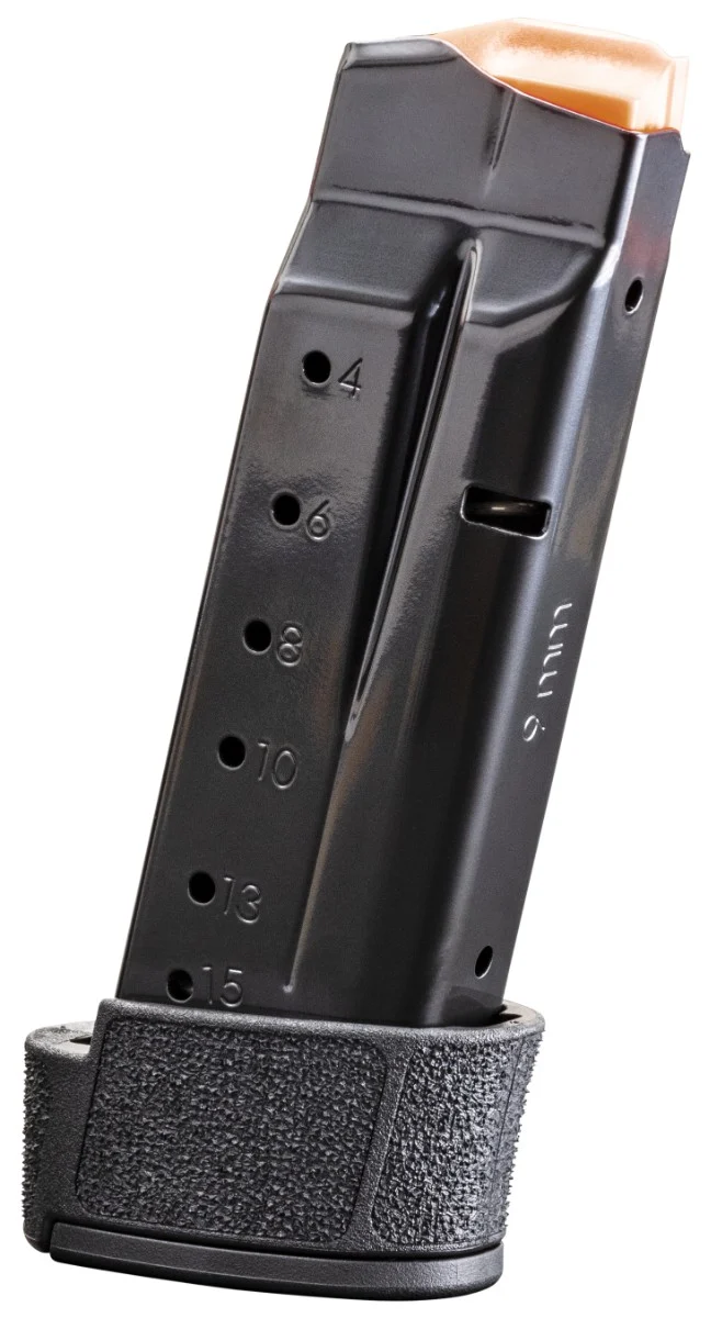 Smith & Wesson, Magazine, 9MM, 15 Rounds, Black, Fits Shield Plus/Equalizer