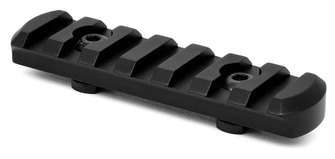 Warne, M-Lok, 7 Slot Rail, Black Anodized
