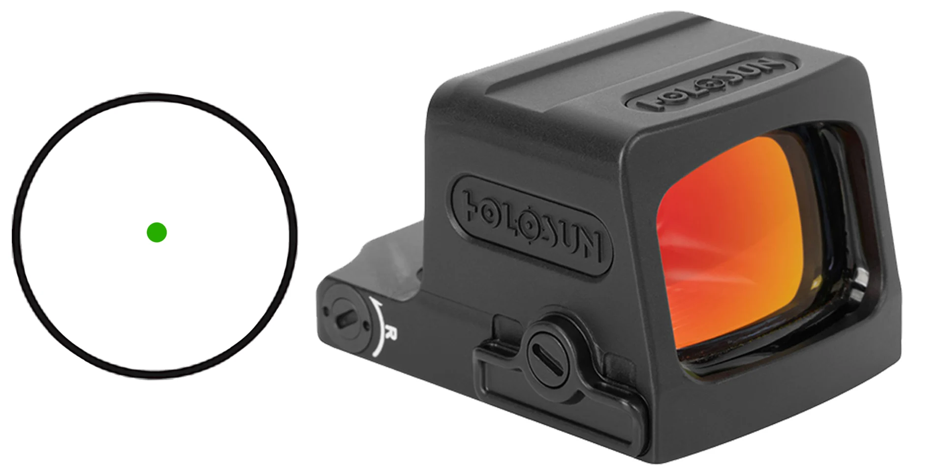 Holosun Technologies, EPS, Reflex Sight, 2 MOA Green Dot, Aluminum Housing, Matt