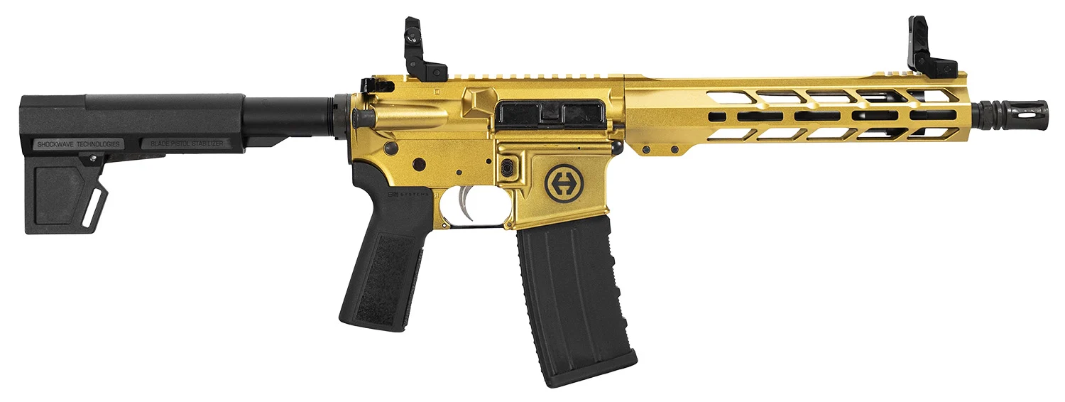 Hi-Point, HP-15 Pistol, 300 Blackout, 10.5" Barrel, Blade Brace, Gold Finish, 30
