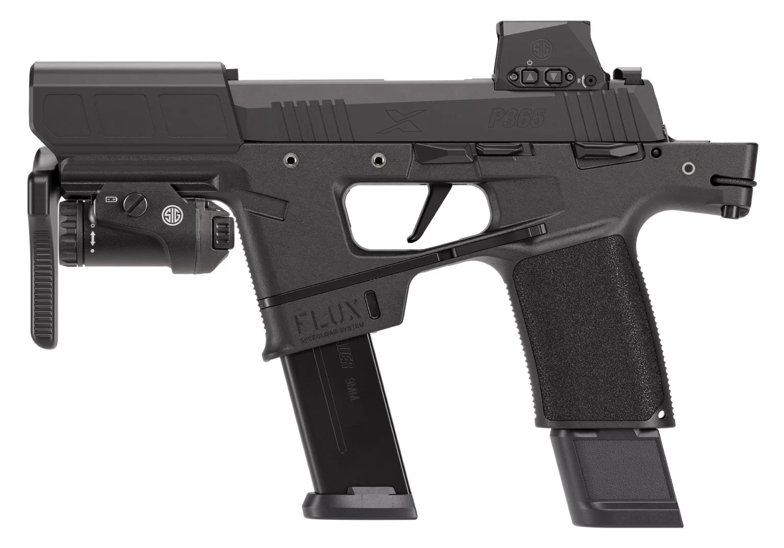 SIG SAUER P365 FLUX 9MM BLK 25+1 TAC KIT