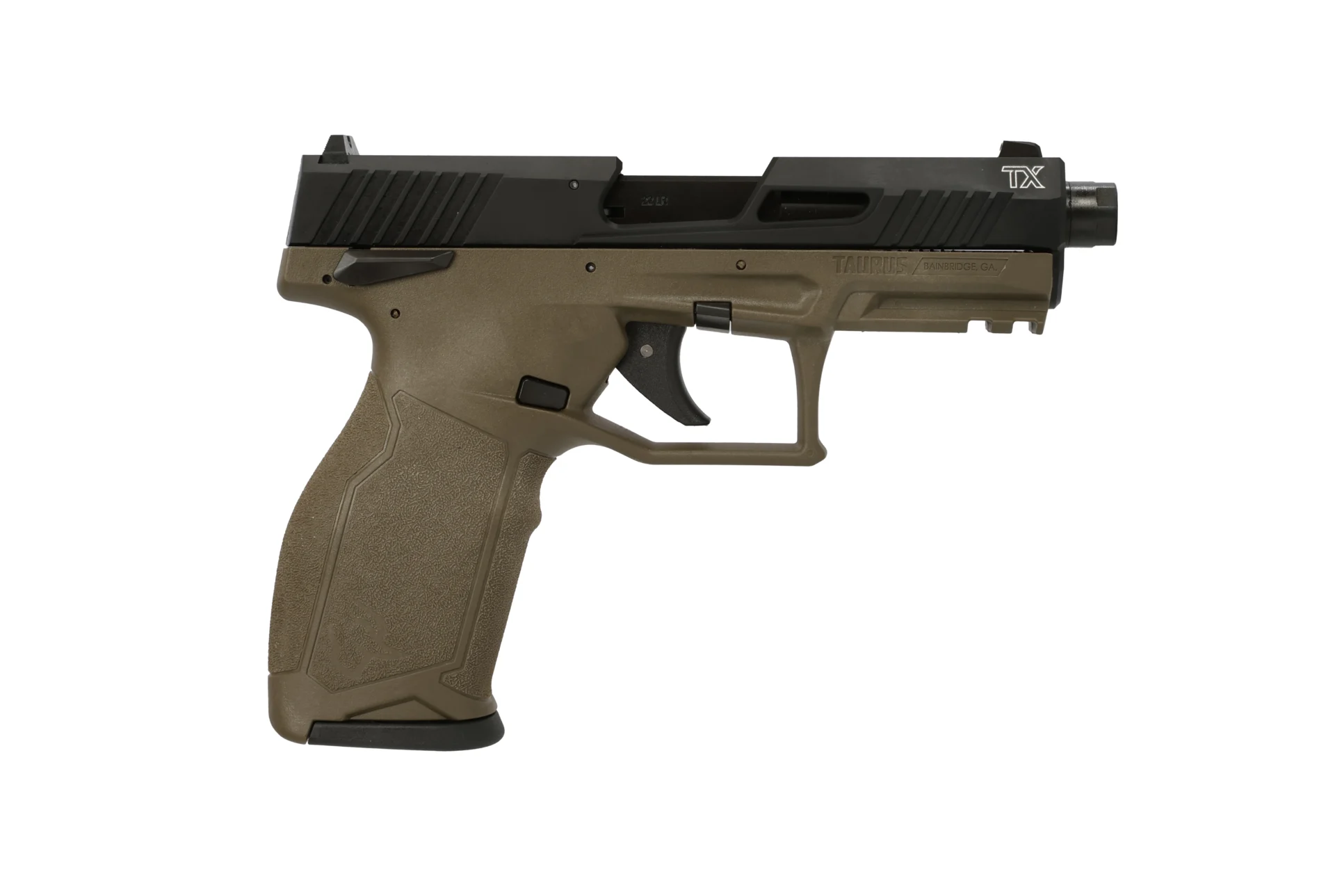 Taurus 2TX 22 22LR 4.6" ODG/BK