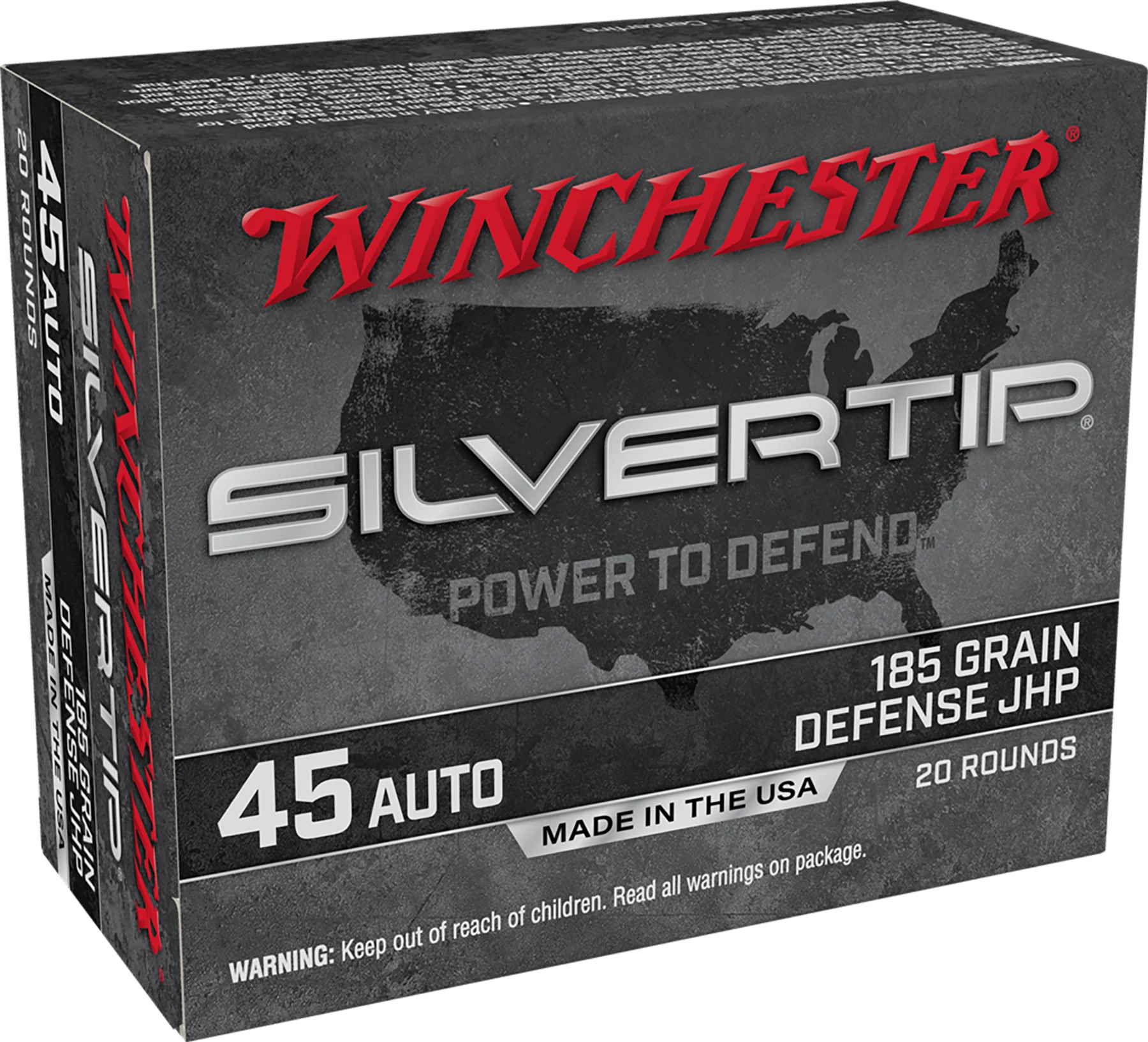 WIN 45AP 185GR SLVRTP HP 20RD